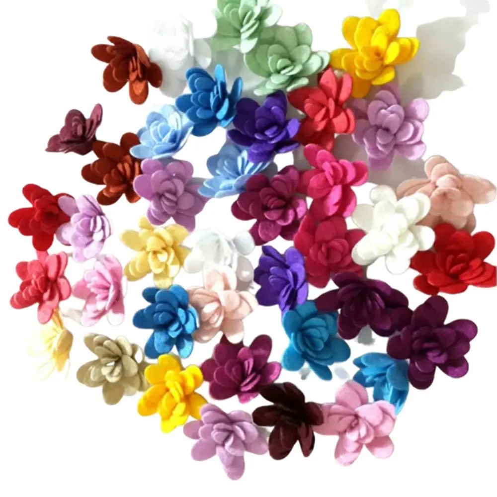 Vivid Colors 100 шт, войлочные цветы, войлочный цветочный свернутый набор для мамы, войлочные высеченные цветы, для пасхального проекта - Color: Vivid Colors
