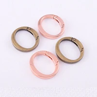 30mm metal oval o ring gate oval spring snap hook gate ring metal snap clasp webbing hook bag clasp spring buckle for purse bag