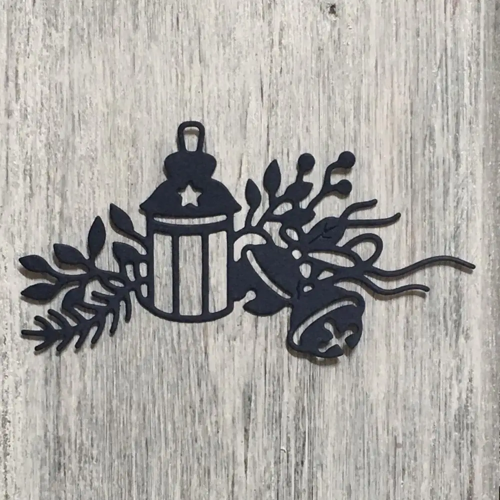 Артскрап фонарь с колокольчиками Скрапбукинг декоративное ремесло тиснение