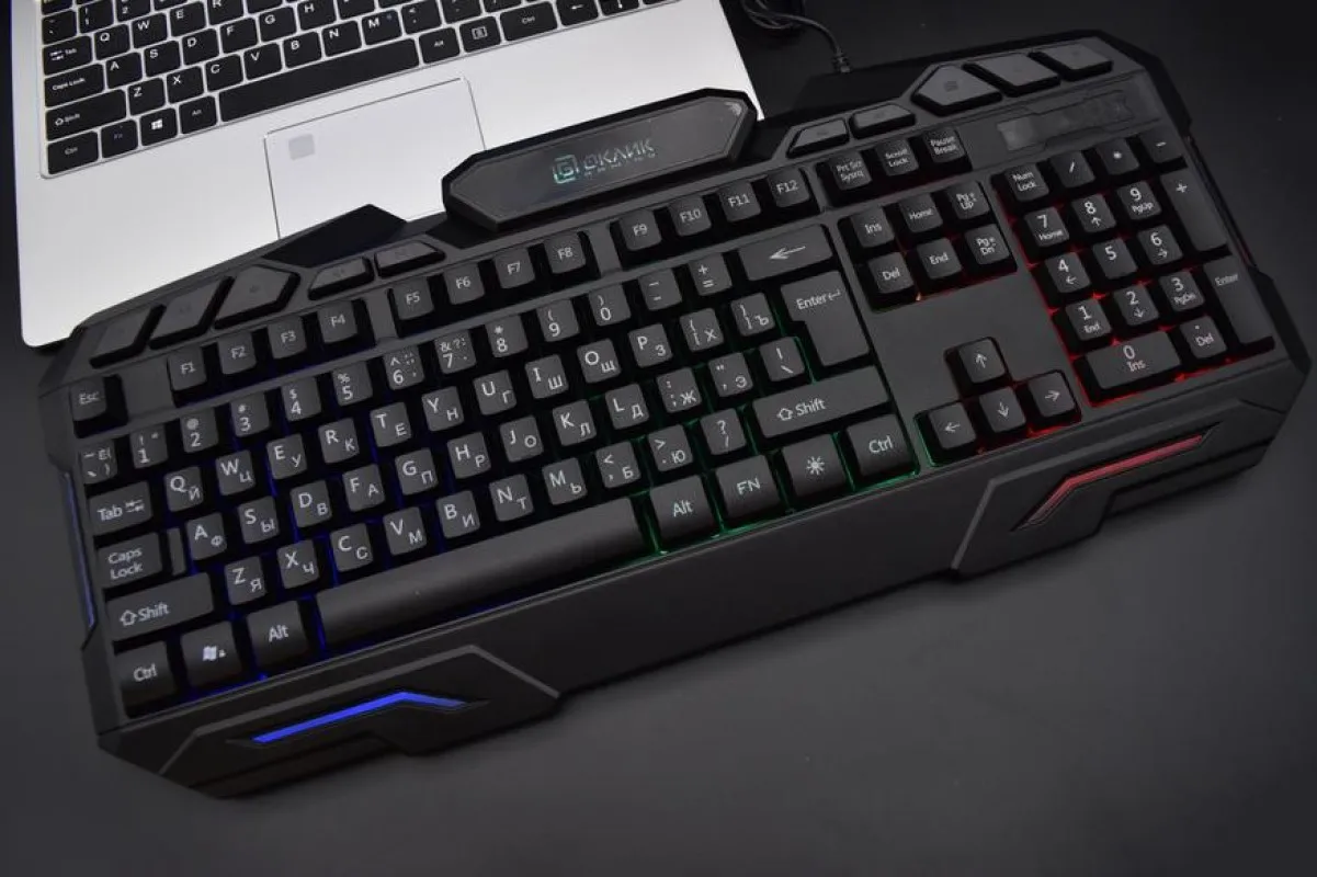 Клавиатура Oklick 700G Dynasty черный USB Multimedia for gamer LED клавиатура с подсветкой |