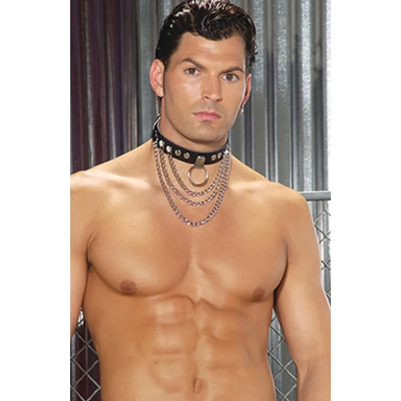 

Fancy Men's Neck Collar, Sexy Chain Accessory, Neck Cuff fyx5415