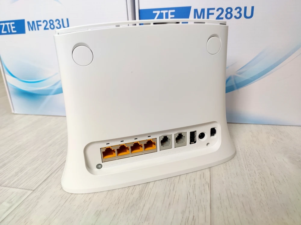 Прошитый 300мбит/с WIFI роутер модем ZTE MF283U 3G 4G LTE с сим слотом интернет станция RJ11