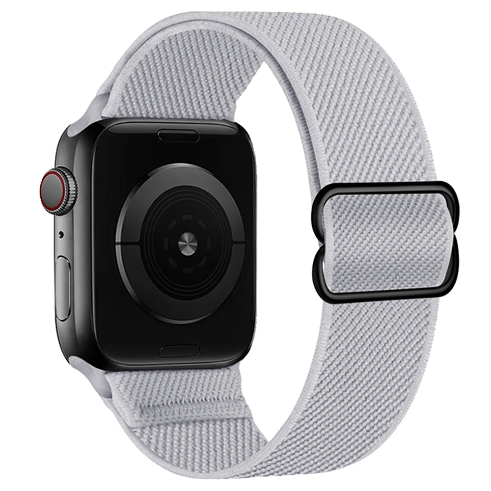 Scrunchie Strap For Apple watch band 44mm 40mm 38mm 42mm 41mm 44mm Nylon bracelet correa iWatch Serie 4 5 3 2 1 SE 6 7 45mm 41mm