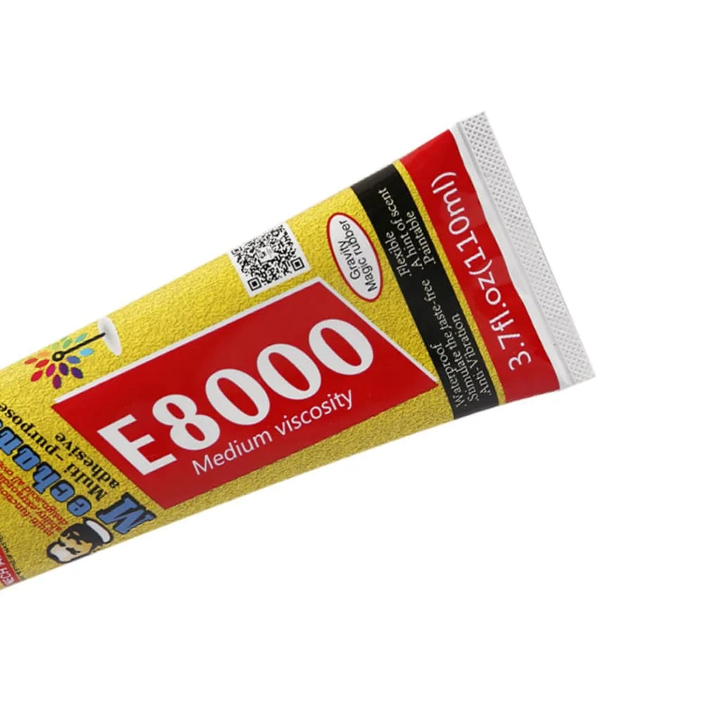 Клей E8000 прозрачный 15мл 50мл 110мл для ремонта телефонов тачскринов металла стекла