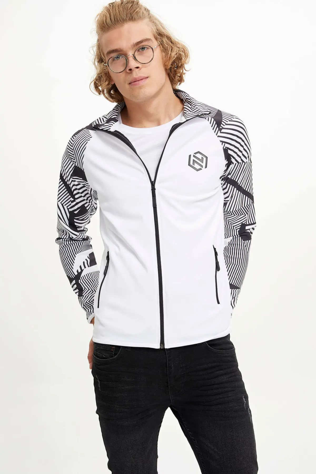 DeFacto мужские модные вязаные топы с длинными рукавами повседневные спортивные