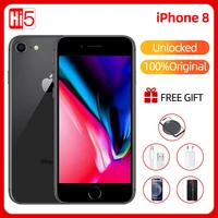 unlocked apple iphone 8 64g256g rom wireless charge ios hexa core 3d touch a11 bionic fingerprint mobile used smart phone