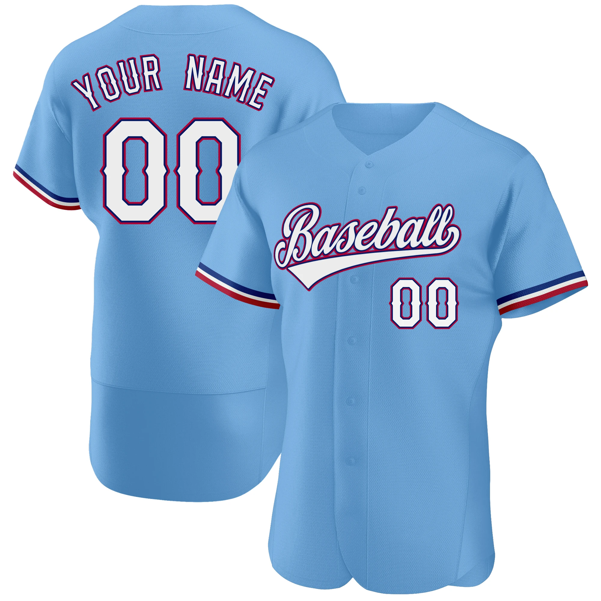 Custom Baseball Jersey Personalized Printed Team Name/Numbers Breathable Soft Durable Button-down Tee Shirts for Men/Kids Party