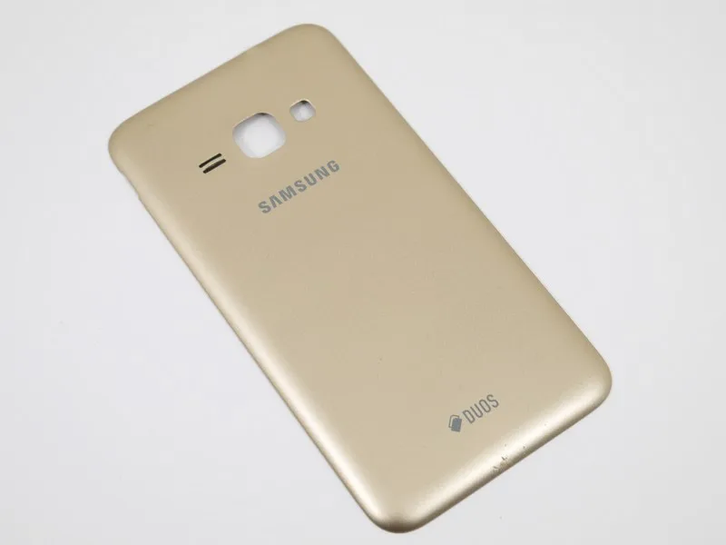 Задняя крышка корпуса Samsung Galaxy J1 (2016) SM-J120F/DS (б/у) золотистая б/у | Мобильные