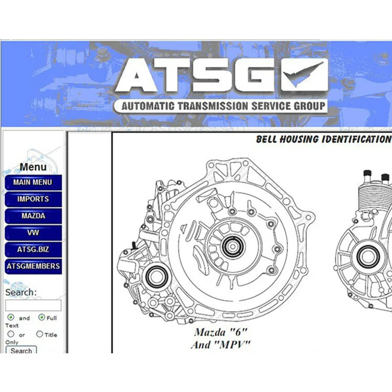 Новейшее программное обеспечение ATSG 2017 автоматическая передача групповой