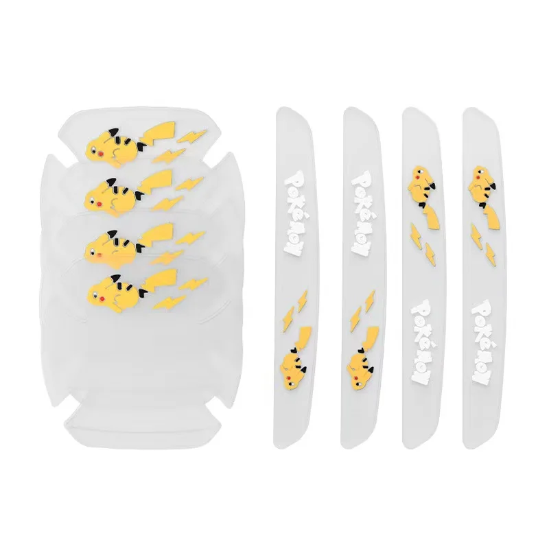 

8 Car Door Handle Cup Transparent Anti Scratches Protector Stickers Film For Volvo Subaru Seat Volkswagen VW Renault Lada Toyota