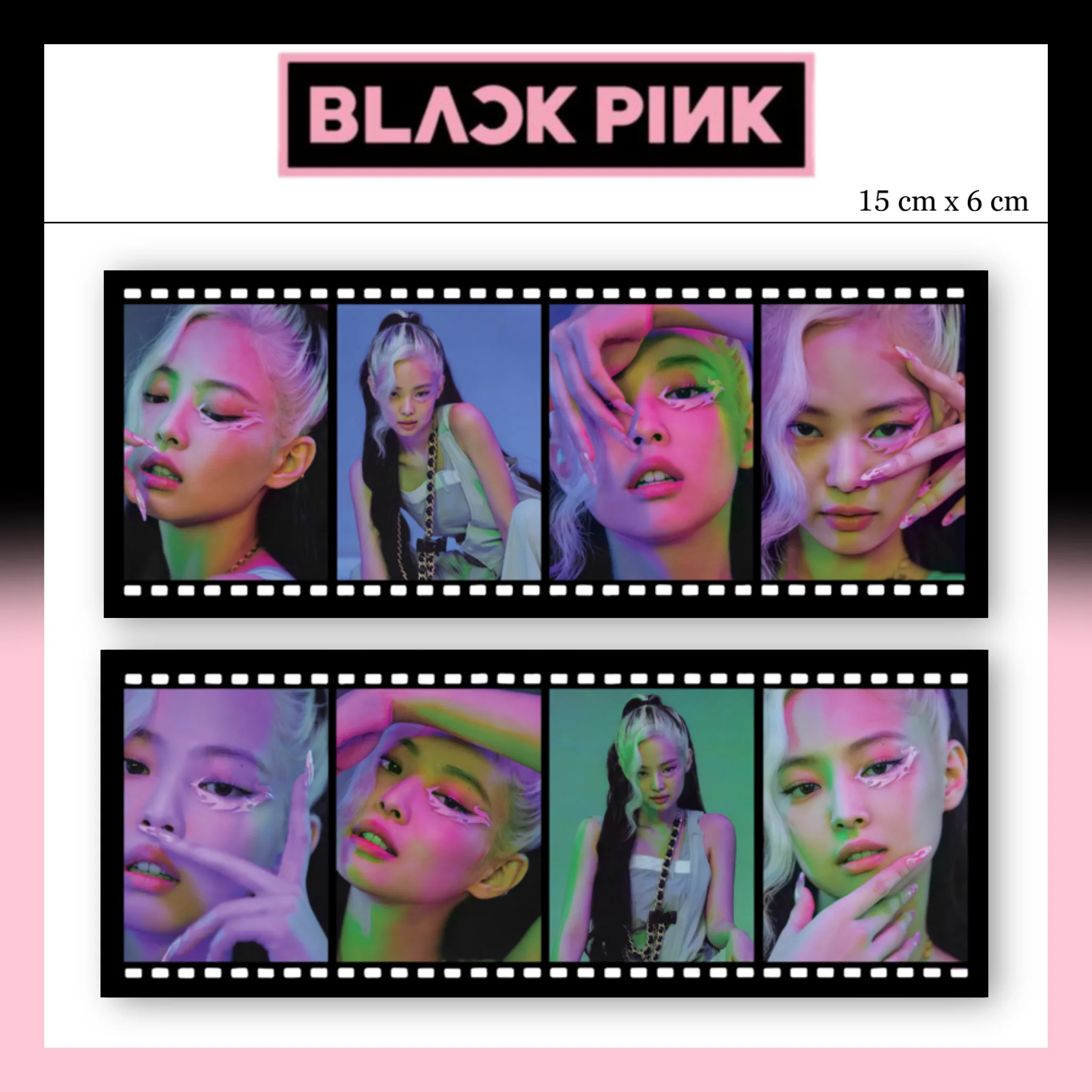 8 шт/комплект KPOP BLACKPINK JENNIE ROSÉ JISOO LISA фильм карты закладка для коллекции - купить по