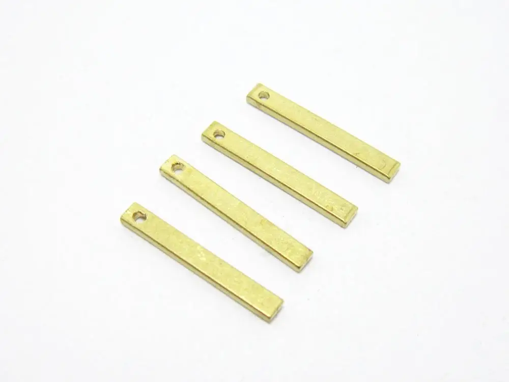 100 штук латунной полосы для серег "chrmr" нахвата размером 15x2x1 мм, прямоугольное ожерелье R960 on.