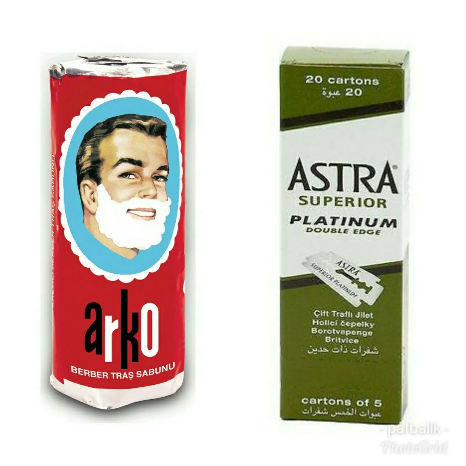 

Бритвенные лезвия Astra Superior Platinum, двухсторонняя Безопасная бритва, лезвия + мыло для бритья Arko, 100