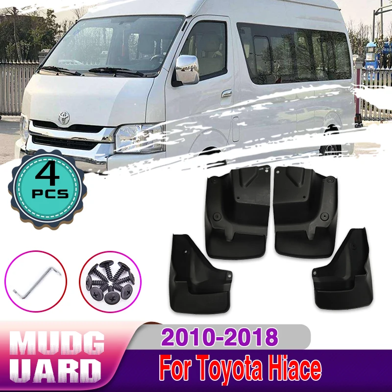 

Car Mudguards For Toyota HiAce Ventury Quantum Commuter 2010~2018 Front Rear Wheels Splash Mud Guards Mudflap Car Accessories