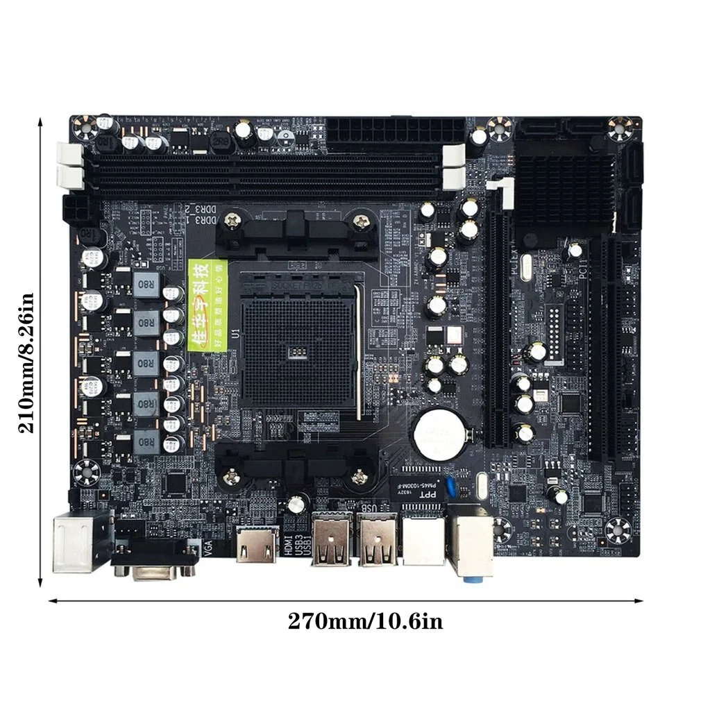 

New A88M2 A10 Mainboard A58 PCI-E 2xDDR3 4xSATA2.0 Interface DIMM FM2/FM2+CPU Interface DDR3 For AMD Computer Motherboard