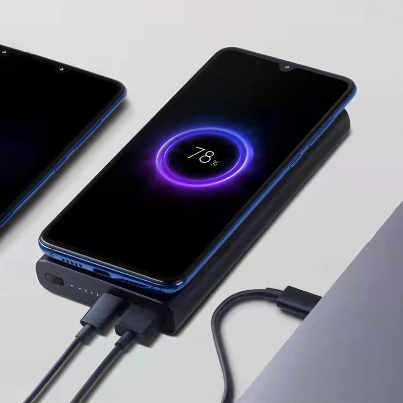xiaomi wireless power bank 10000mah youth wpb15zm usb c mi qi fast charger portable charging powerbank free global shipping