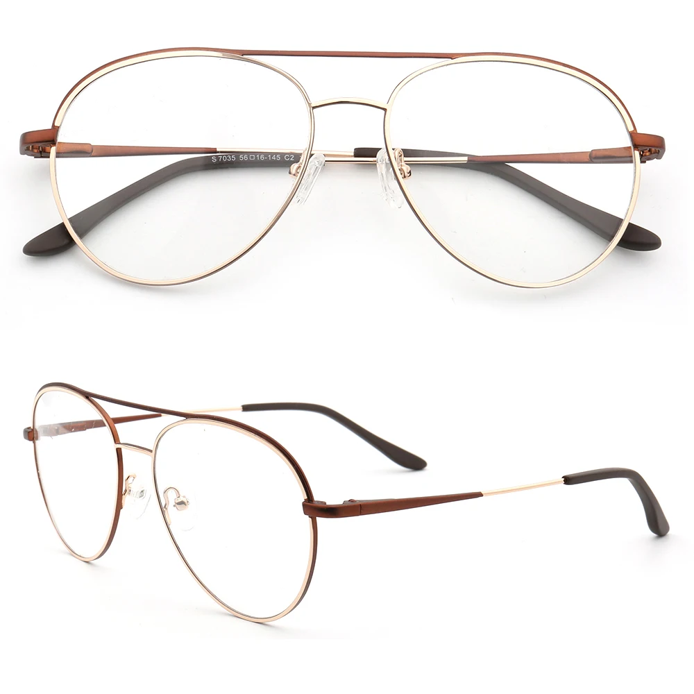 

Men Metal Aviation Eyeglass Frame Women Pilot Optical Glasses Frames Vintage Round Spectacles Black Silver Prescription Eyewear