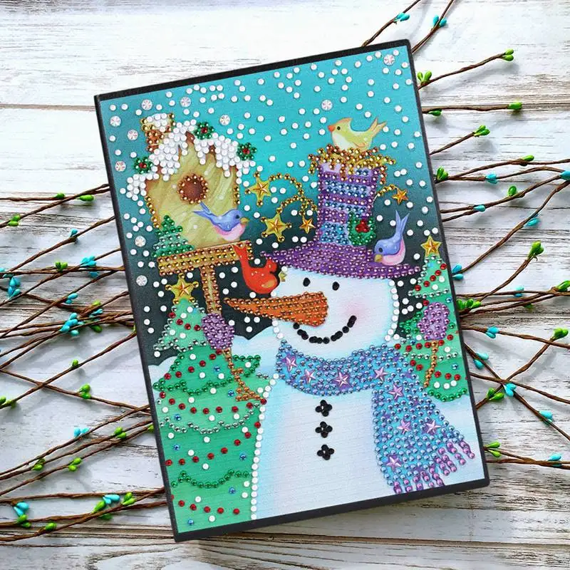 Christmas 05 Рождество 5D DIY алмазная живопись особой формы рождественская Алмазная вышивка книги 60 листов А5 тетрадь алмазная живопись - Цвет: Christmas 05