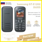 Мобильный телефон Samsung GT-E1202 Duos Black,3G,кнопочный телефон,оригинал