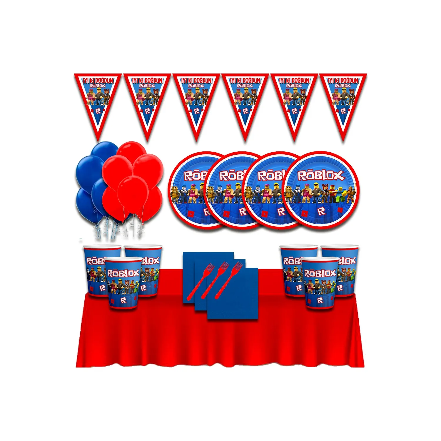 

Roblox 16/32 Person Birthday Party Decorations Supplies Set