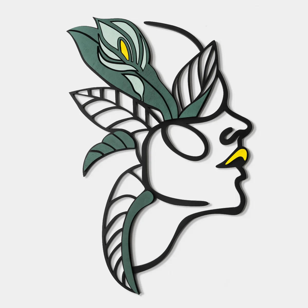 

Wooden Decorative Table Wall Art Picture Painter Calligraphy Poster Color 3D Hand-Painted Laser Cutting Universal Visual Design Stylish