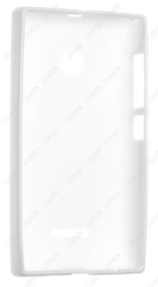 Чехол силиконовый для Microsoft Lumia 532 Dual sim TPU (Белый) (Дизайн 41) | Мобильные телефоны и