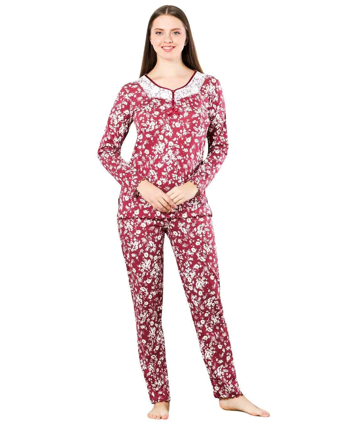 

Yeni K Bahar Kadn Pijama Setleri Uzun Kol Sleepwear Pijama Takm Kaln Scak Homewear Overnight Dressing Gown Desenli