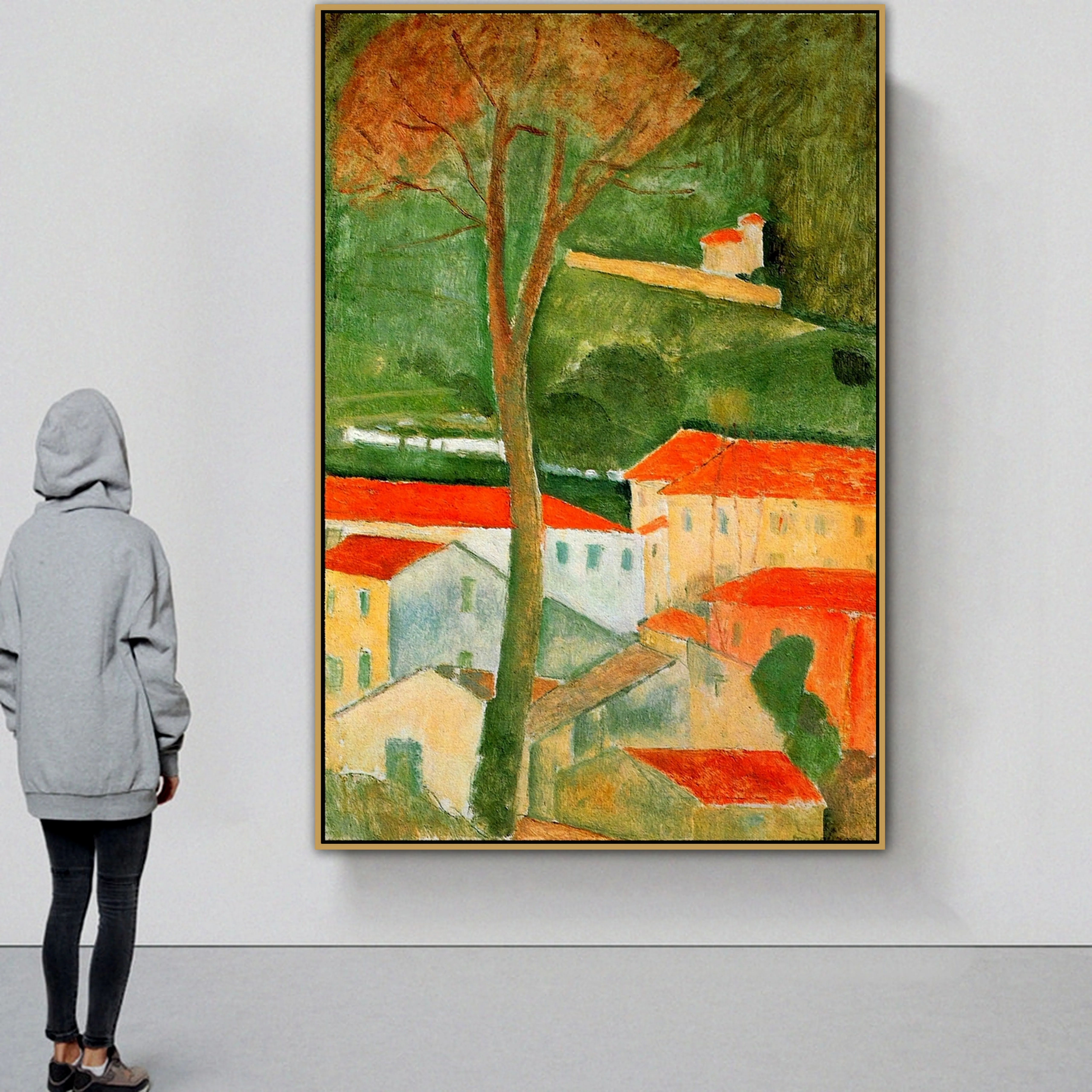 Amedeo Modigliani старый известный мастер художника Пейзаж в cagnес холст картина печатный