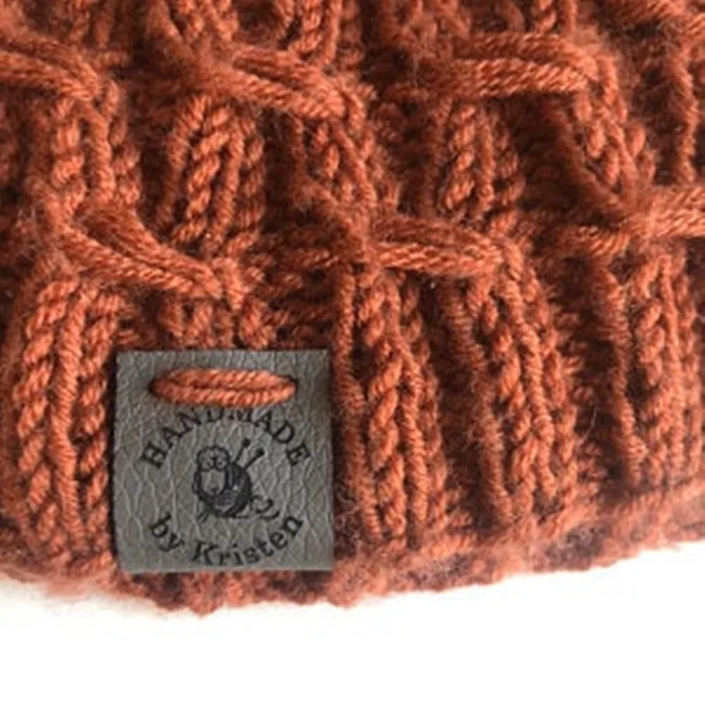 

Personalize leather labels for handmade products，Labels for Handmade Products，leather tags for crochet，Leather Labels