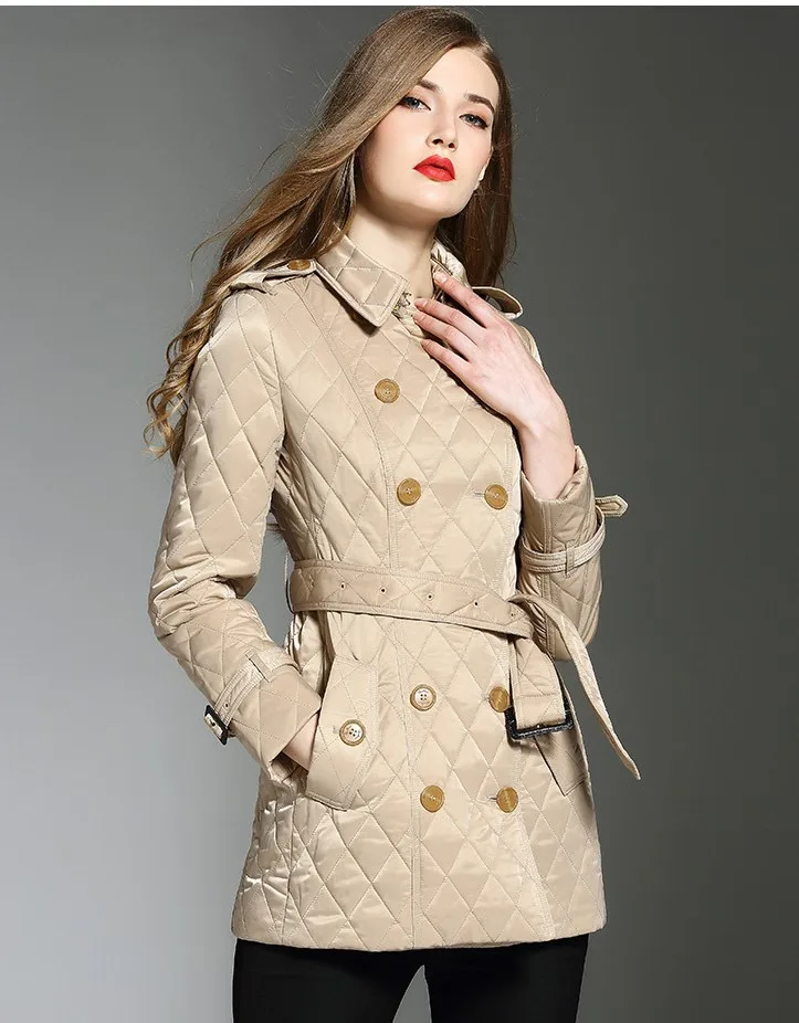 

Куртка Obrix Женская Повседневная Уличная с квадратным воротником, двубортная, с укороченными рукавами и карманами, с поясом, трендовая