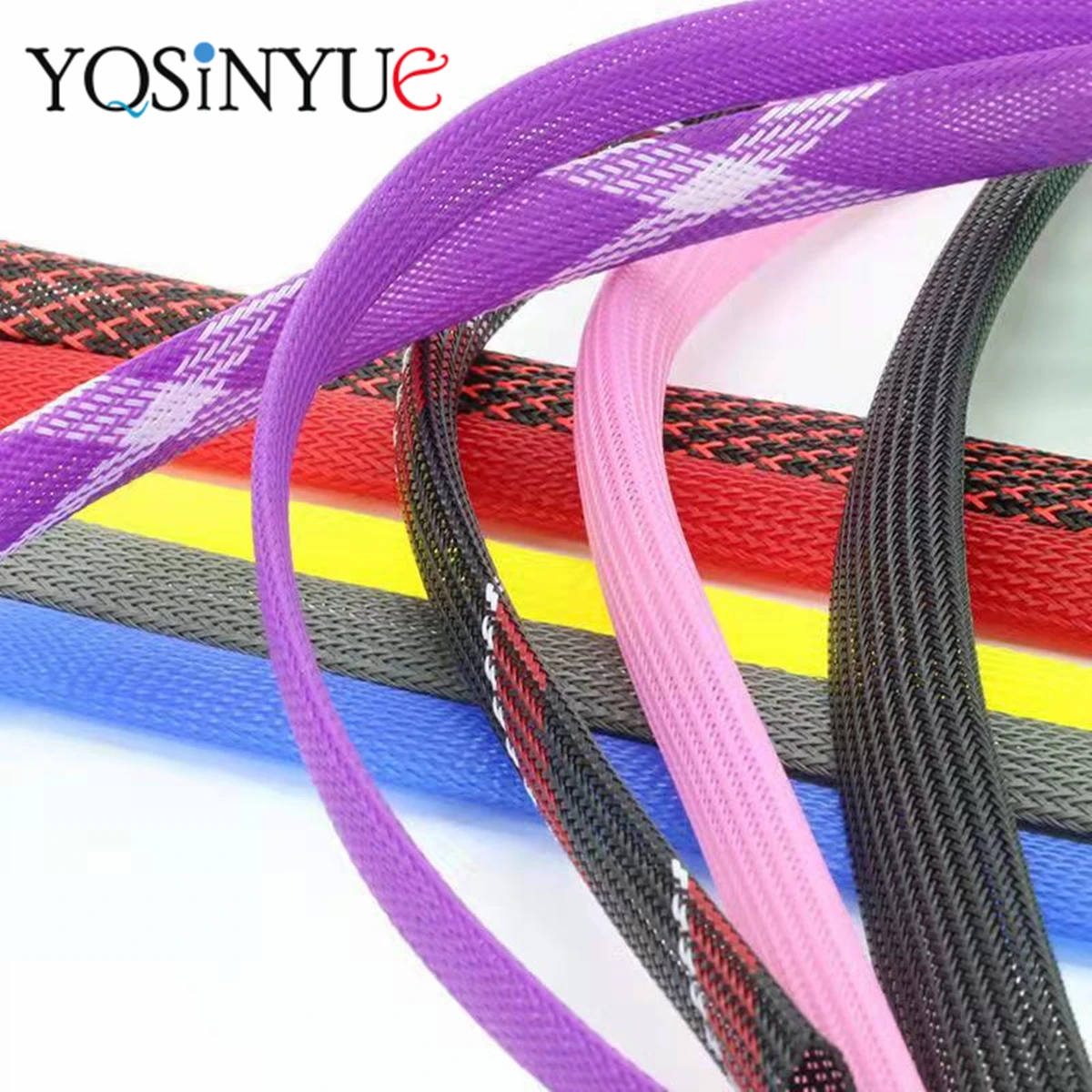 

2/5/10M Insulated PET Braid Sleeving 3/4/6/8/10/12/14mm Tight High Density Wire Wrap Sheath Protection Black Red Cable Sleeve