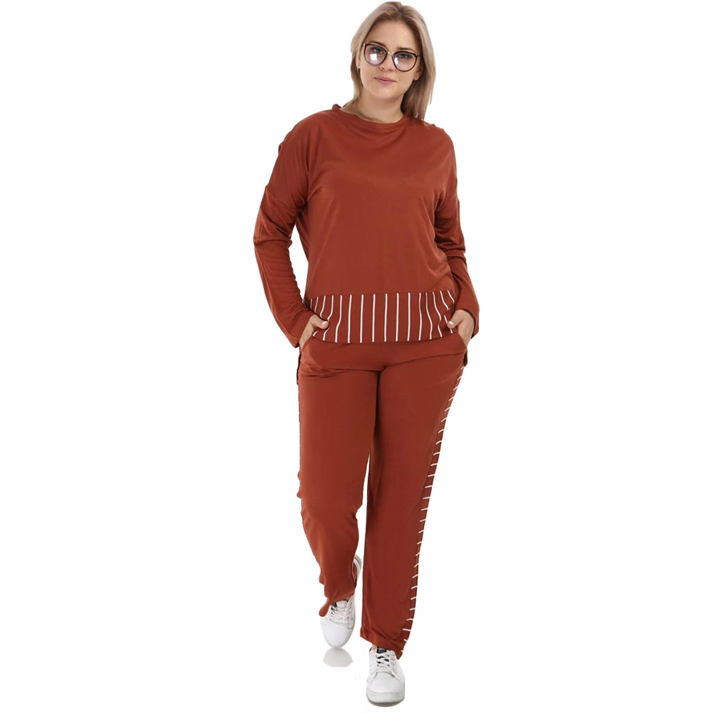 Женский спортивный костюм Hanezza размера плюс спортивные костюмы из 2 предметов