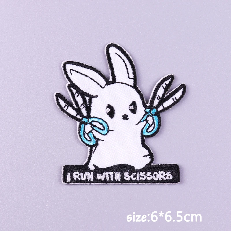 Забавные термоклейкие нашивки сделай сам с изображением кота животного черепа в