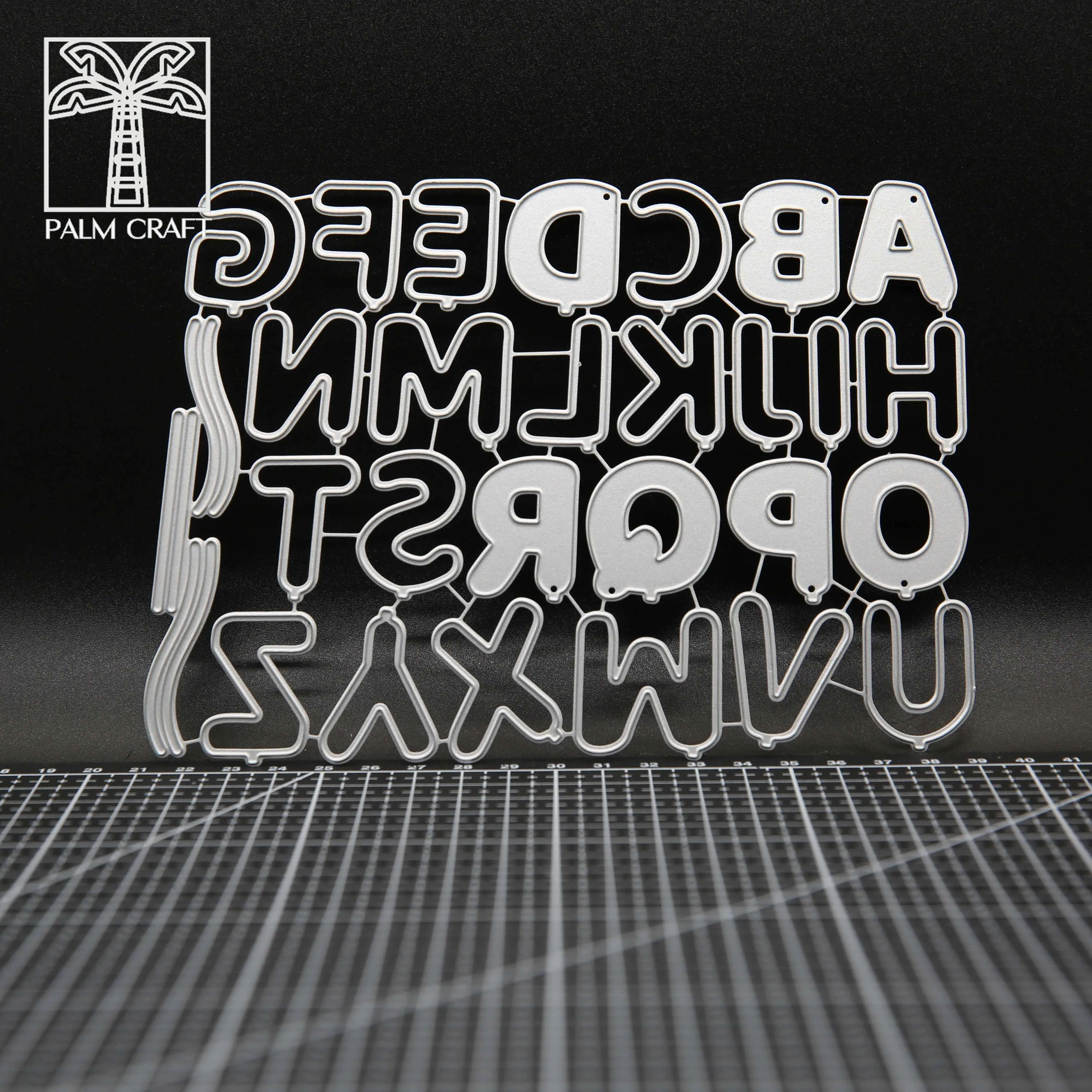 Алфавитные буквы металлические Вырубные штампы Трафаретный Скрапбукинг Сделай