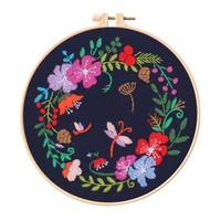 embroidery kits autumn landscape embroidery hoop embroidery thread embroidery materials and tool diy craft for beginner e