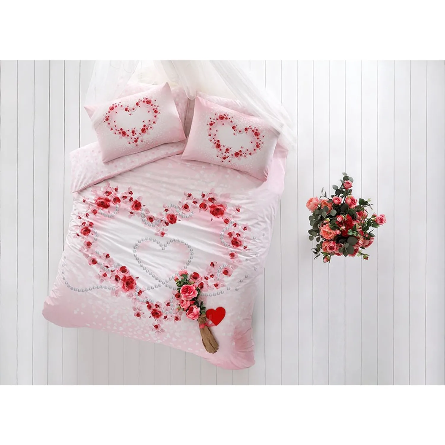 

Taç Ranforce Beautiful Double Duvet Cover Set 200X220 cm