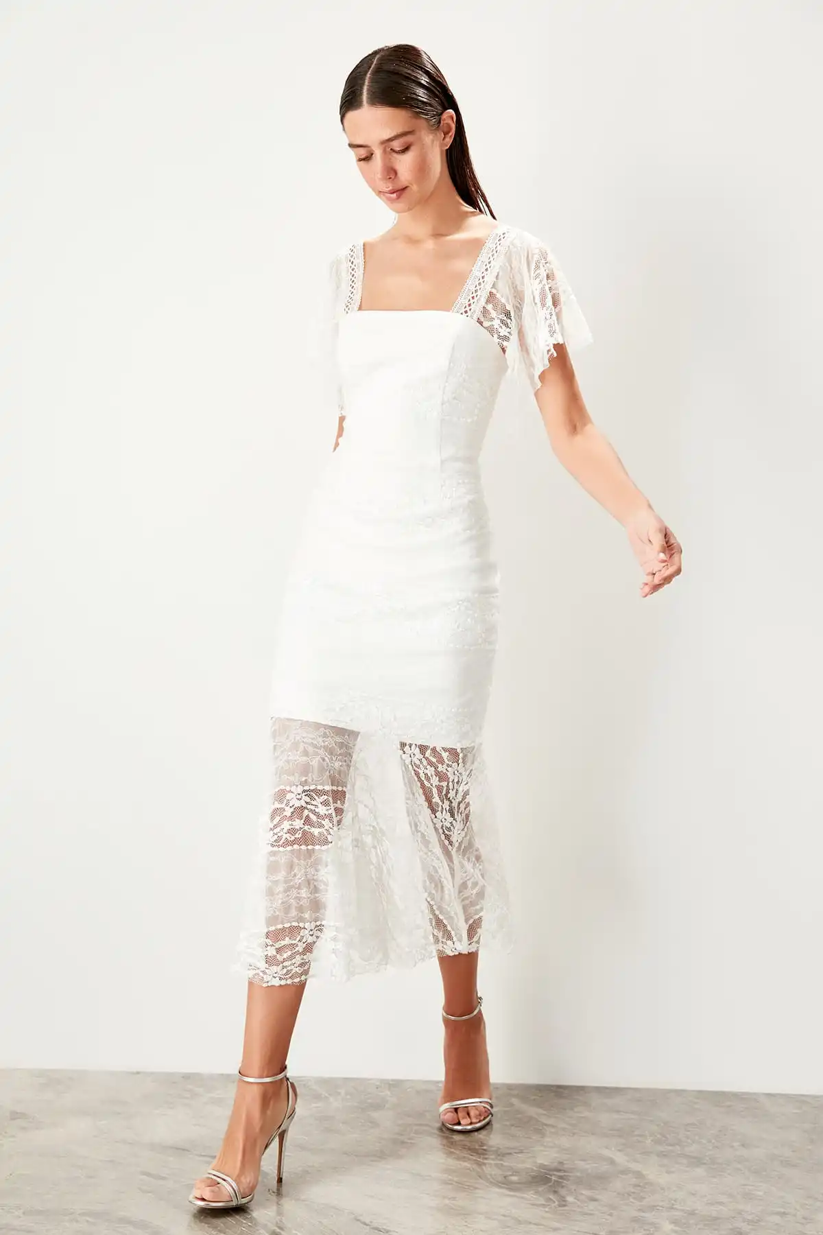 Trendyol платье с бретельками TPRSS19UZ0084|Женские платья| |