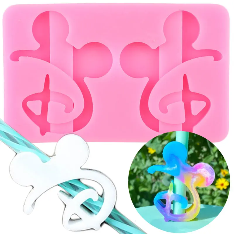 

Топпер из силиконовой соломы с головой Микки Диснея, буквы D, брелок, конфеты, шоколад