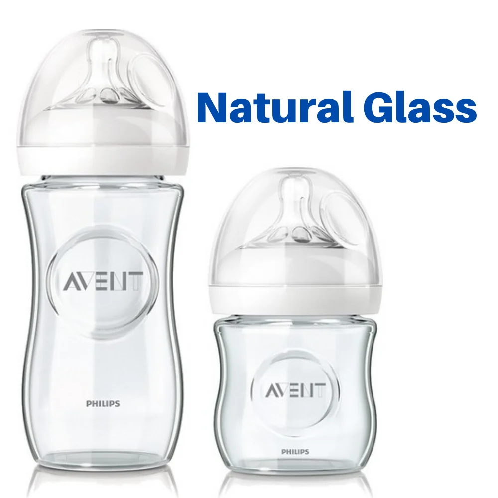 Набор детских бутылочек Philips Avent 2'li из натурального стекла бутылочка для