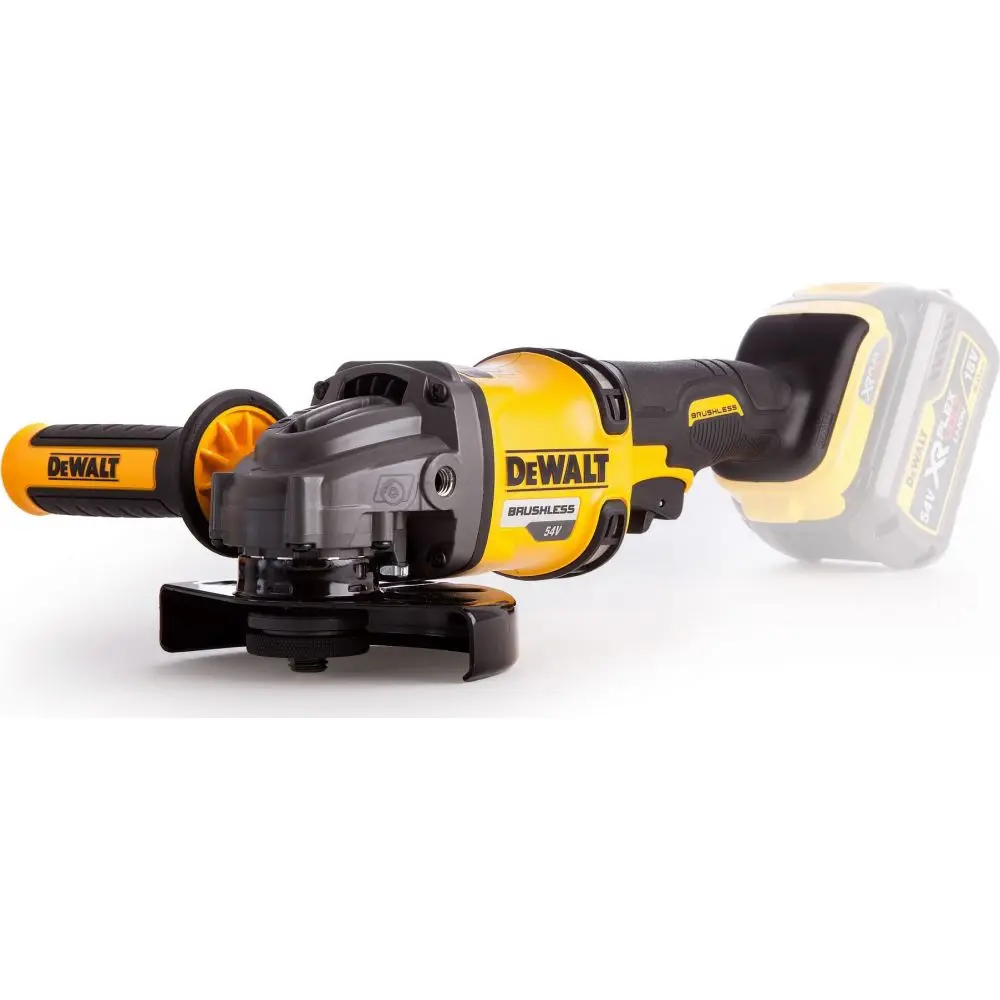 Аккумуляторная бесщеточная углошлифовальная машина DEWALT FLEXVOLT DCG414N-XJ | Инструменты