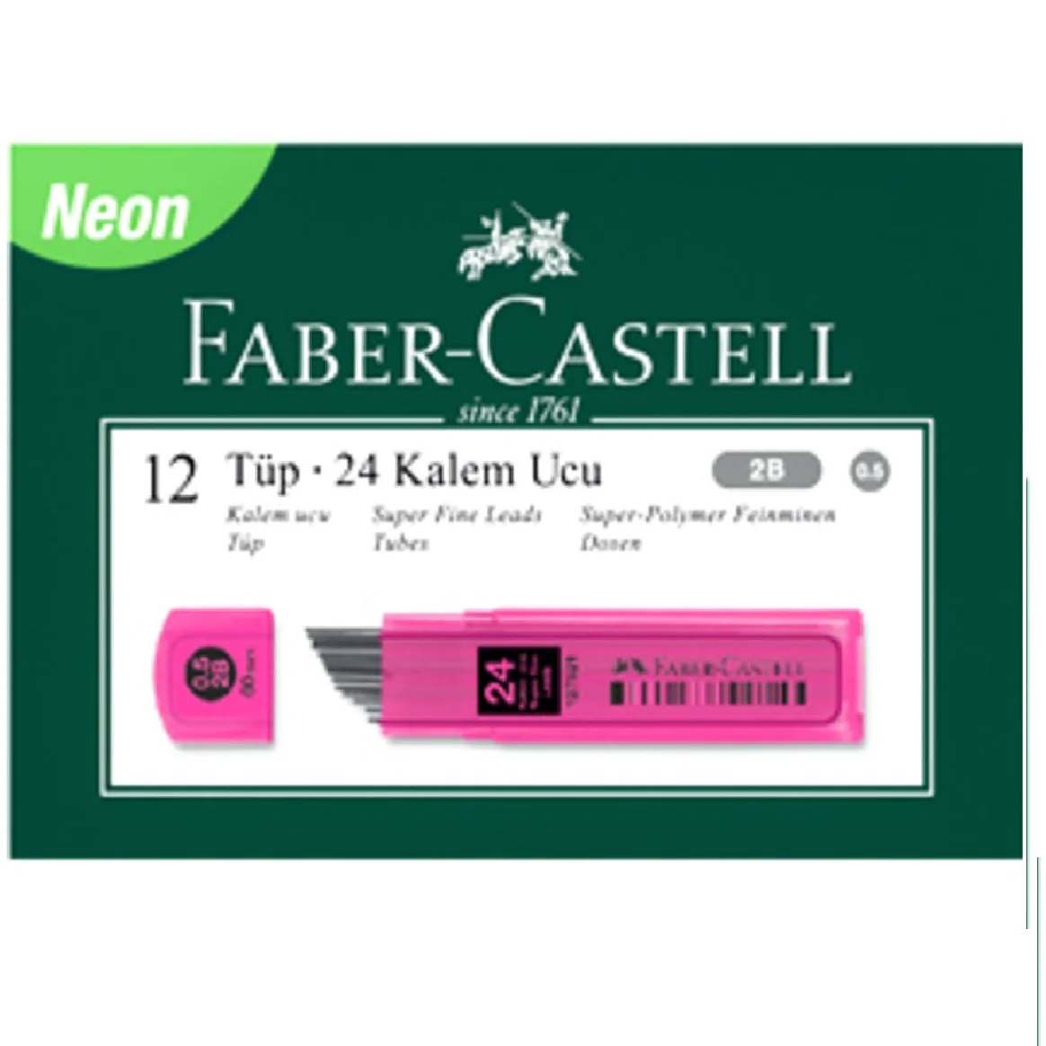 

Faber-Castell Super Fine Leads Tubes Neon 12 Tubes