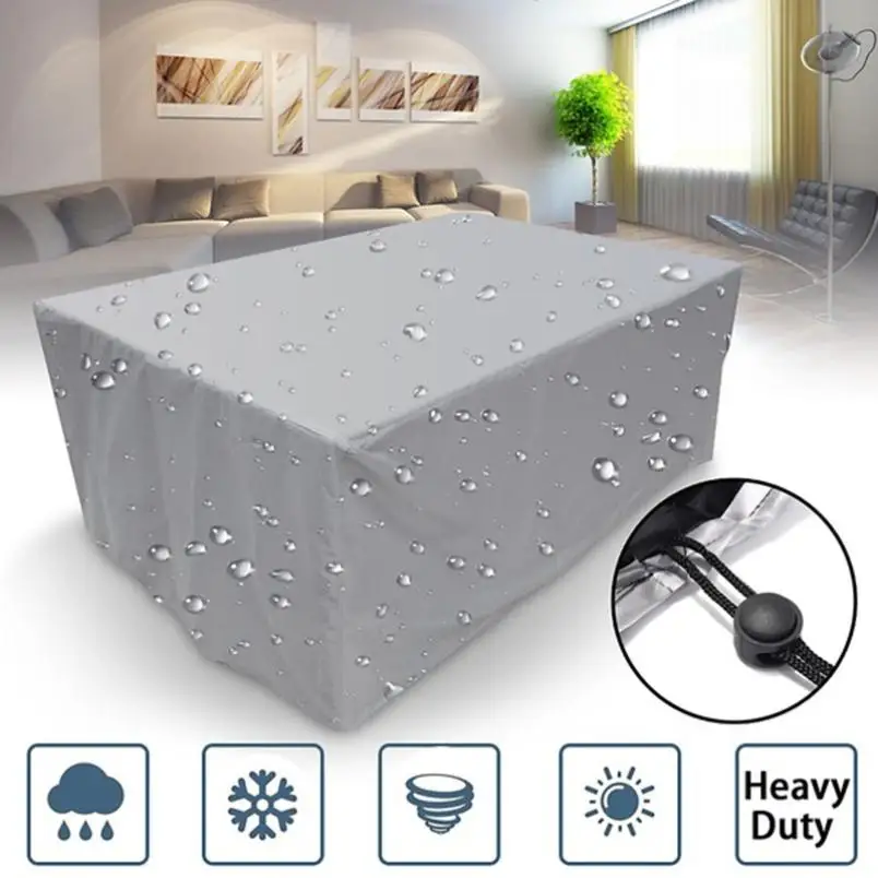 

Waterproof Cover Chair Table Dustproof Cover Courtyard Waterproof Cover Silver Dustproof Cover (120*120*74cm)
