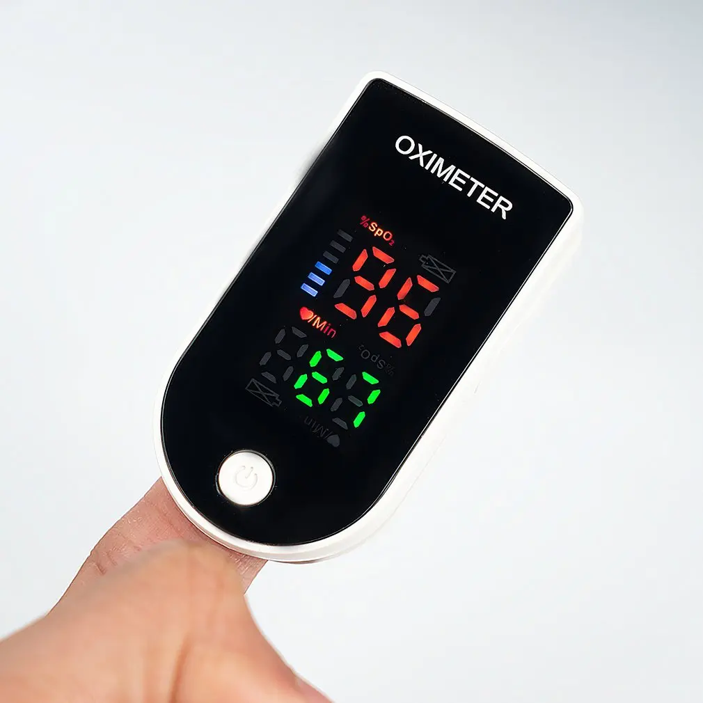 LED Screen Portable Medical Digital Finger Clip Pulse Oximeter SPO2 Rate Heart Monitor Blood Oxygen Saturation Meter | Красота и