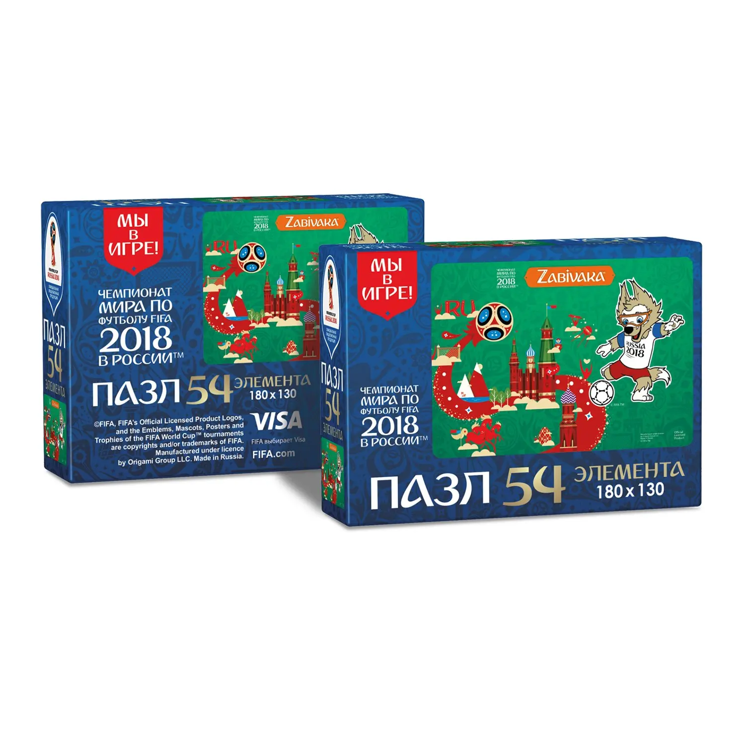 Пазл 2018 FIFA World Cup Russia TM Забивака (03785) 54 элемента в ассортименте | Игрушки и хобби