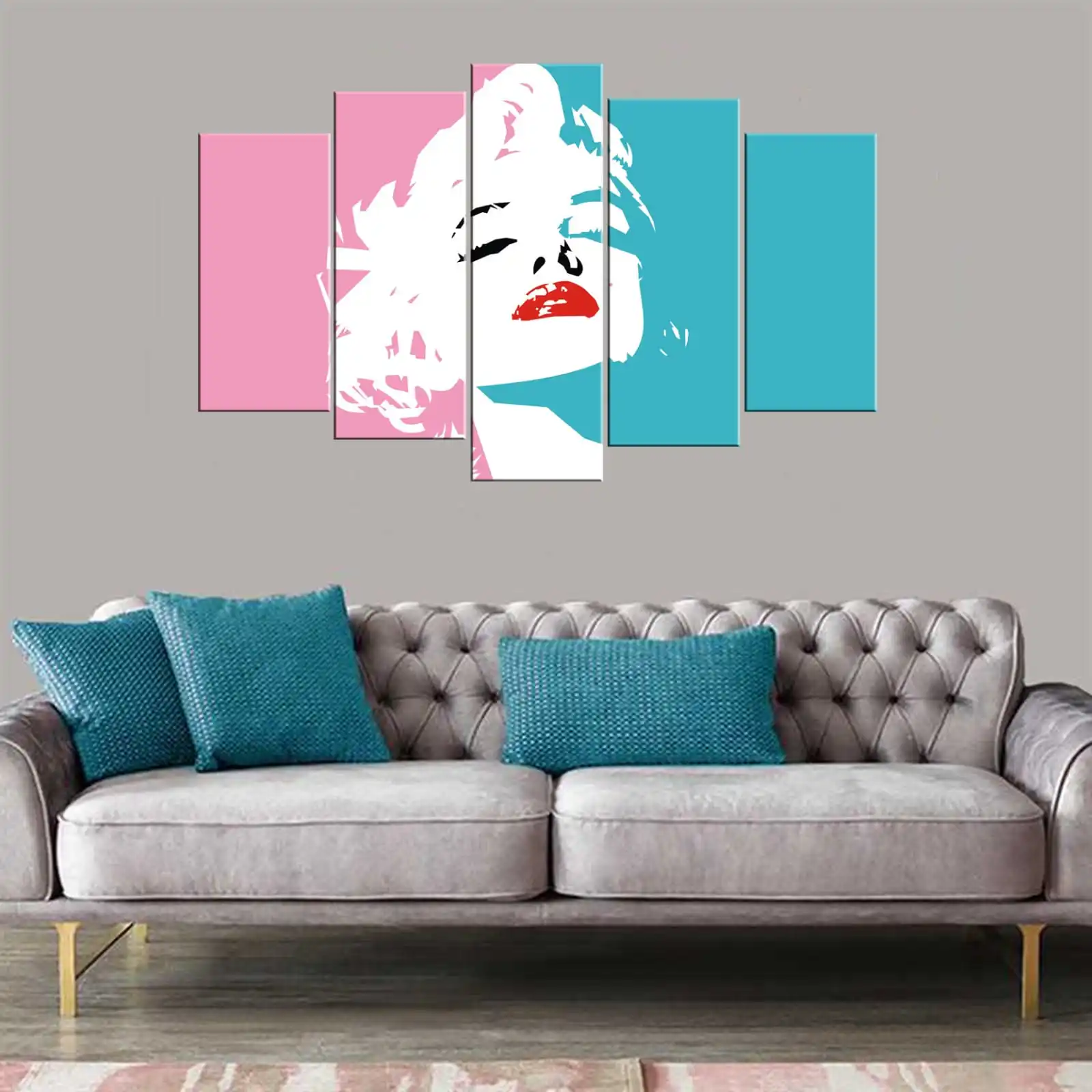 

WOMEN INNER WORLD-5 PIECE PICTURE of MDF TABLE