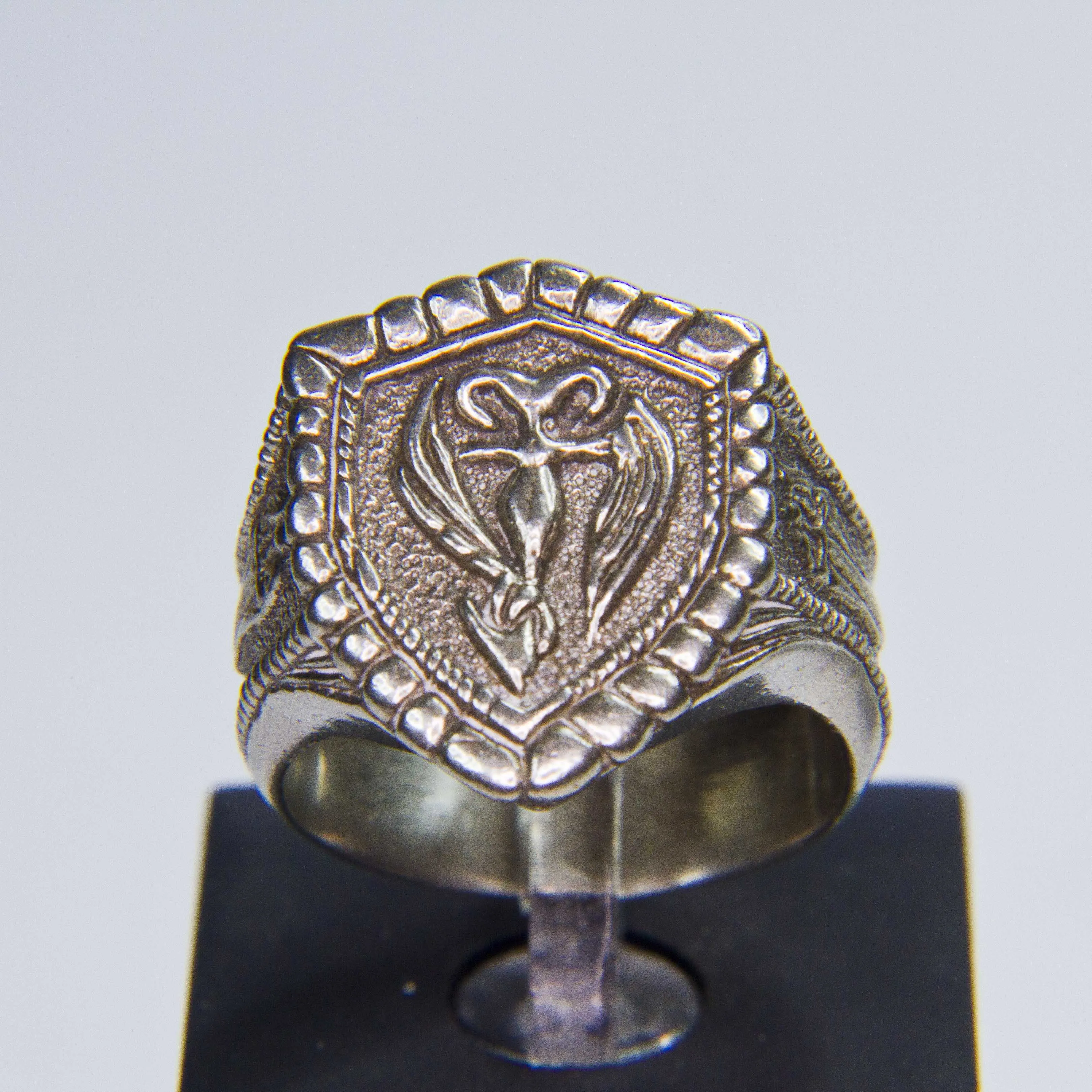 Кольцо Неро Щит / Devil may cry fandom сosplay DMC Nero ring Shield фанское перстень нейзильбер - купить