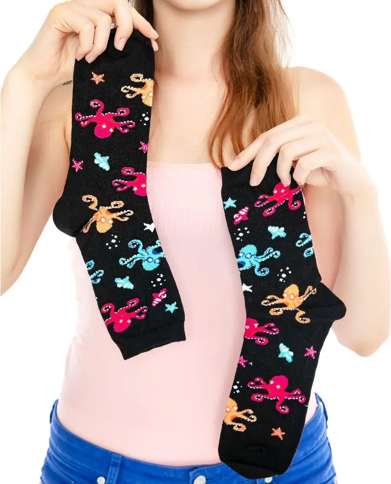 Носки с принтом осьминога|Носки| |