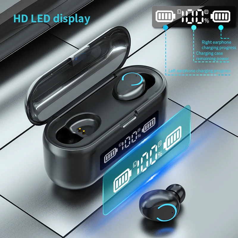 TWS Bluetooth 5 0 Наушники Беспроводные водонепроницаемые спортивные наушники Hifi