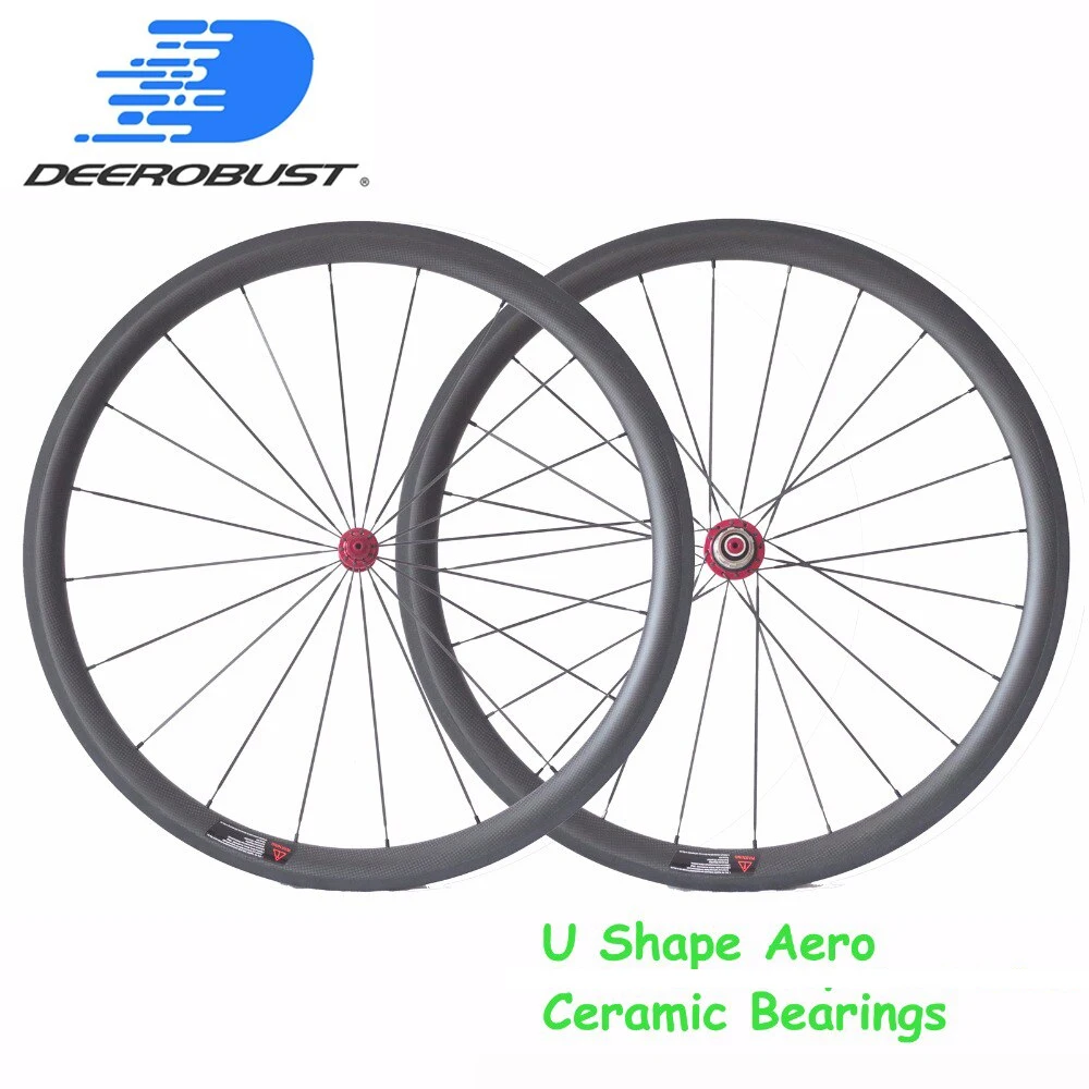 Pro Ceramic 700c 38 мм u образные Углеродные трубчатые колеса для шоссейного велосипеда