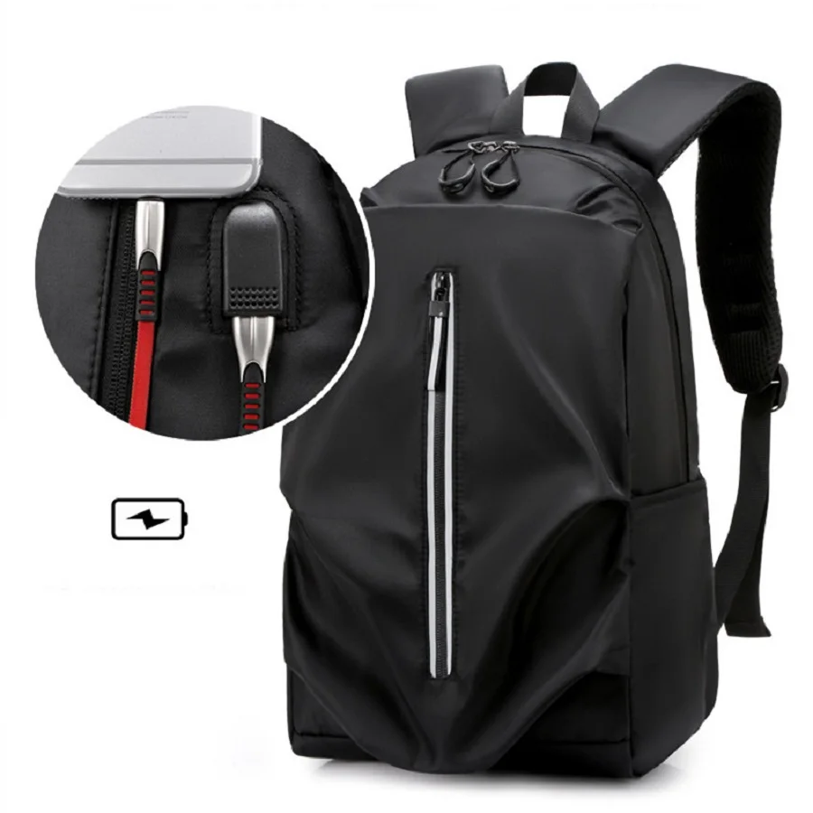 Рюкзак с USB-интерфейсом для зарядки Молодежный ноутбука спорта города школы